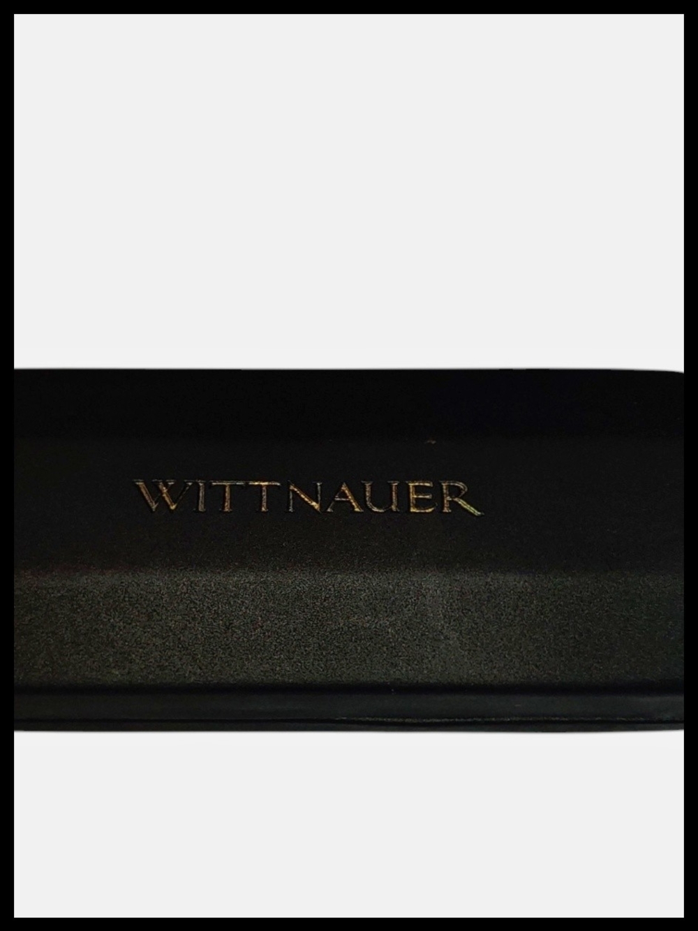 Vintage Wittnauer Black Eyeglass Case Box